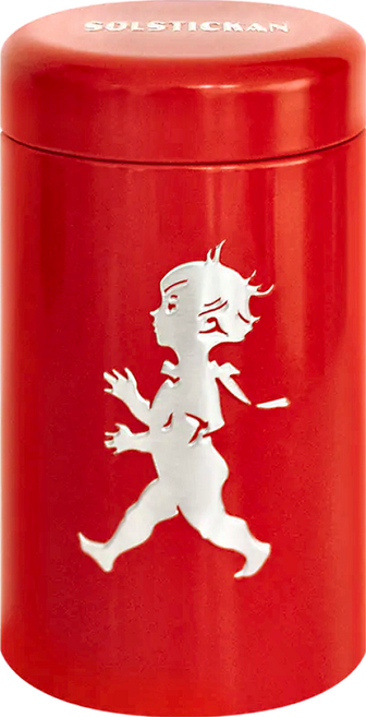 SOLSTICKAN 火柴罐 9.8 x 5.3cm 80g, 紅色, 1個