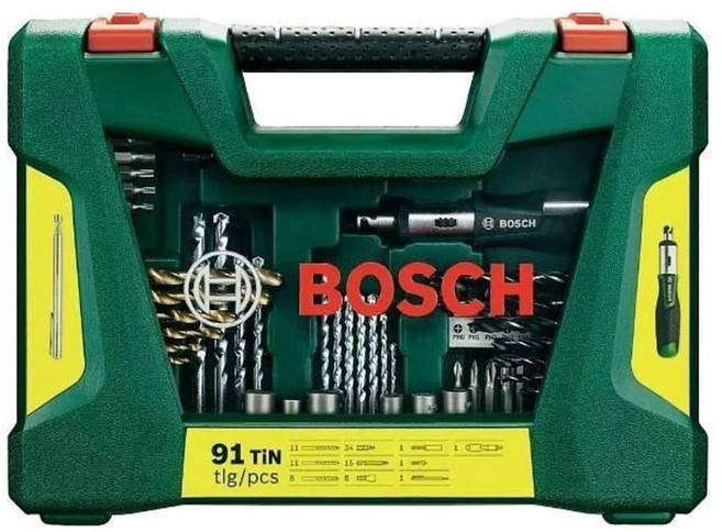 BOSCH 博世 台灣公司貨 勝利91配件組 棘輪起子 + 伸縮磁鐵棒, 1組