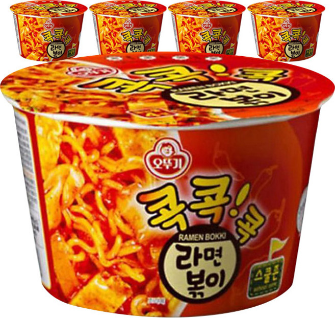 오뚜기 콕콕콕 라면볶이 용기 120g, 5개