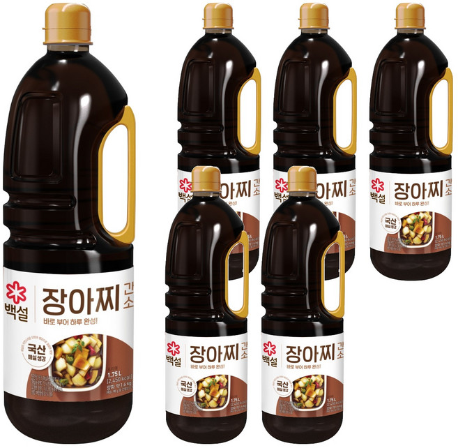 백설 장아찌간장소스, 1.75L, 6개