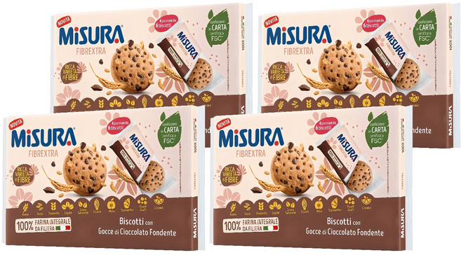 MiSURA 巧克力全麥餅乾, 7.7g, 144包