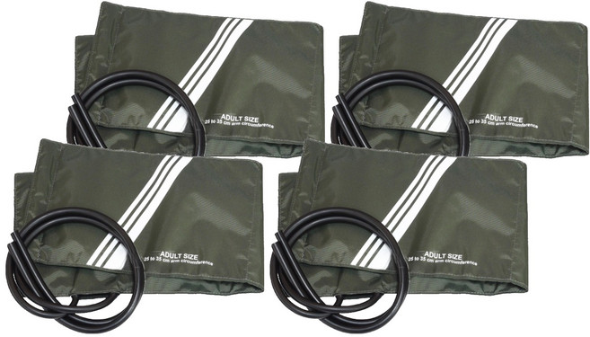 Spirit 精國 血壓壓脈帶 護士型 布 血壓布P-102CA + 雙管氣袋 套P-107ADT, 4組, P-107ADT