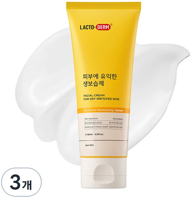 락토덤 피부에 유익한 생보습제 바디로션, 100ml, 3개 - 쿠팡