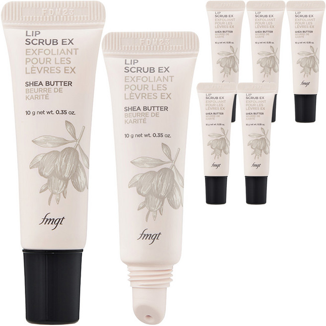 THE FACE SHOP 菲詩小舖 fmgt 唇部磨砂膏, 混合色, 6個, 10g
