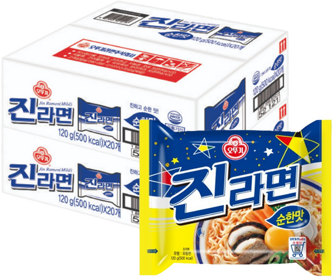 오뚜기 진라면 순한맛 120g, 40개