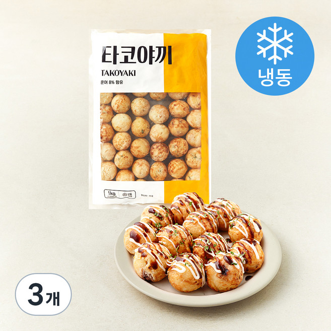 농우 타코야끼 (냉동), 1kg, 3개