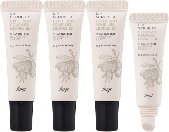 THE FACE SHOP 菲詩小舖 唇部磨砂膏, 混合色, 3個, 10g