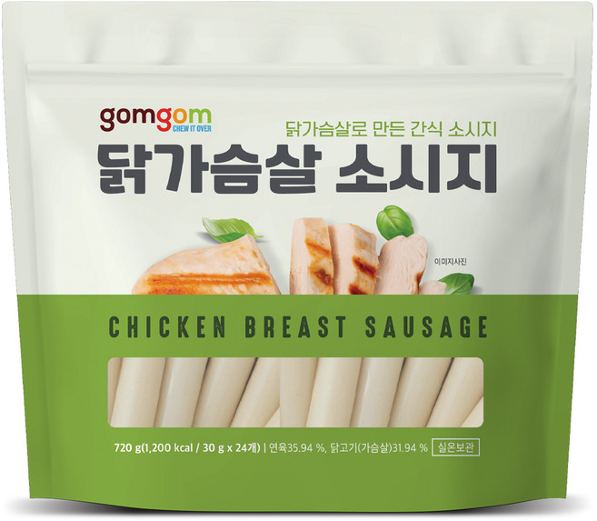 곰곰 닭가슴살 소시지, 30g, 24개