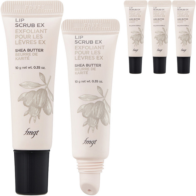 THE FACE SHOP 菲詩小舖 唇部磨砂膏, 混合色, 4個, 10g