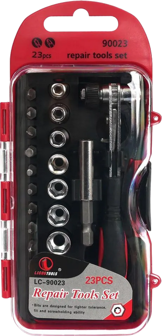 LECHGTOOLS 23件棘輪板手組, 1組