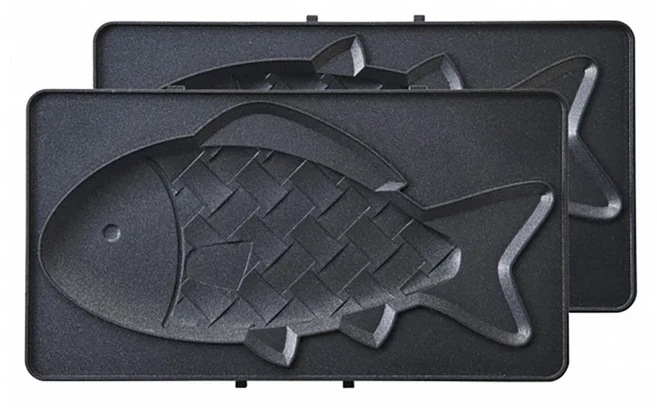 BRUNO BOE044-FISH 鯛魚烤盤 熱壓吐司機配件 鋁合金材質, 250mm, 1個