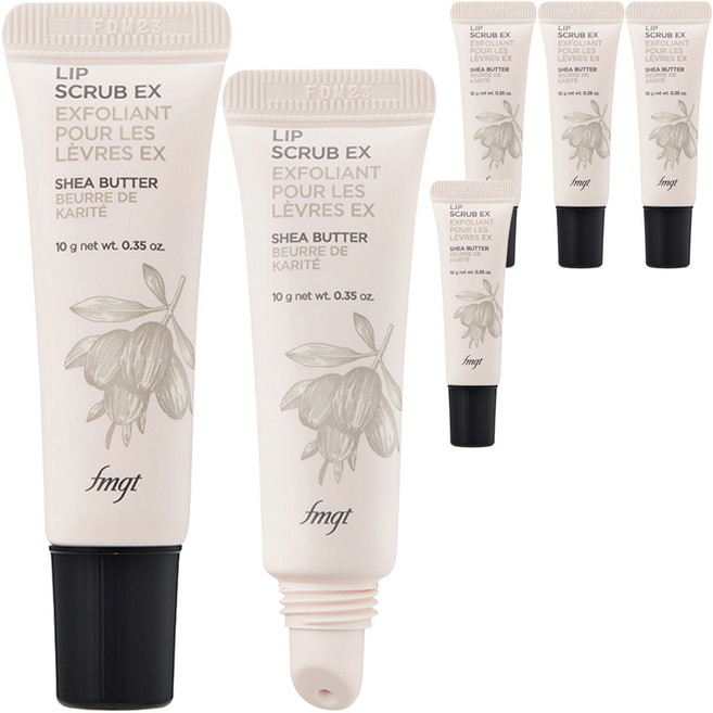 THE FACE SHOP 菲詩小舖 fmgt 唇部磨砂膏, 混合色, 5個, 10g