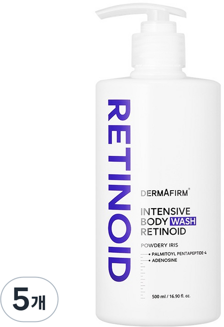 더마펌 인텐시브 레티노이드 바디워시 파우더리 아이리스, 5개, 500ml
