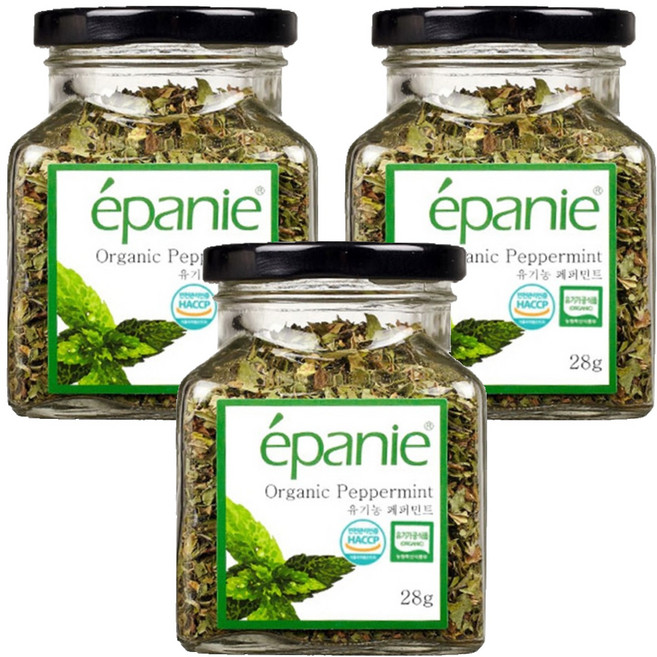 에빠니 유기농 페퍼민트 허브차, 28g, 3개, 1개입