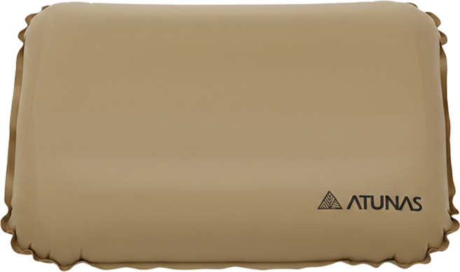 ATUNAS 歐都納 3D TPU自動充氣舒壓枕 A1MPEE01, 奶茶色, 1個