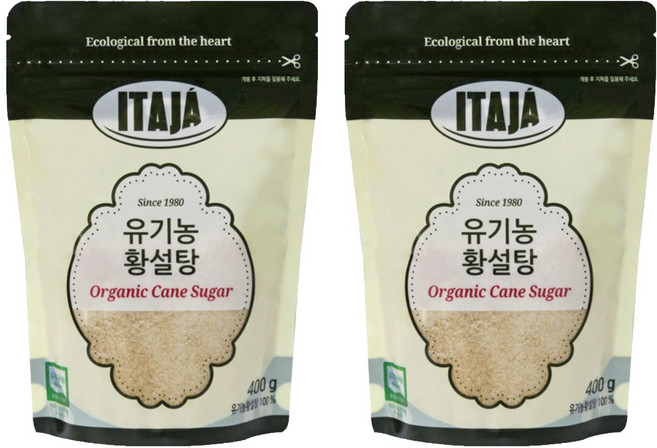 이타자 유기농 황설탕, 400g, 2개