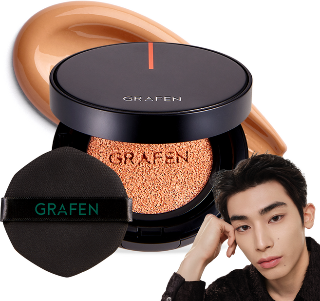 GRAFEN 男士氣墊粉餅 14g, 3號, 1顆