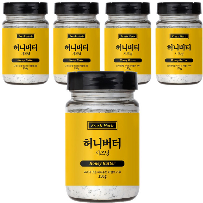 신선약초 허니버터 시즈닝, 150g, 5개