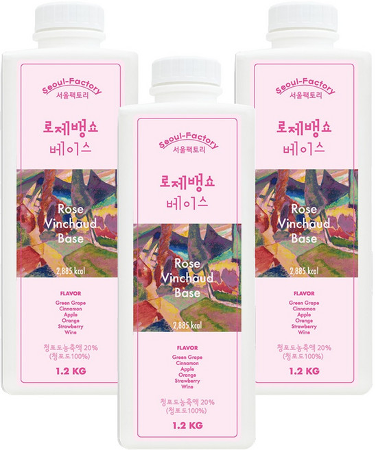 서울팩토리 로제뱅쇼베이스, 1.2kg, 3개