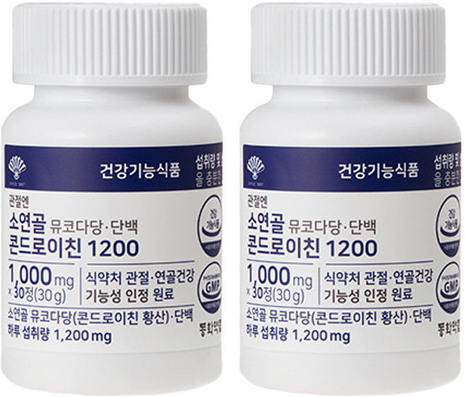 동화약품 관절엔 소연골 뮤코다당 단백 콘드로이친 1200, 30정, 2개