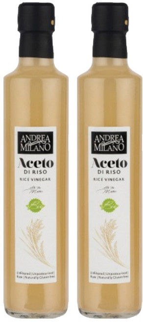 안드레아밀라노 유기농 현미 식초, 500ml, 2개
