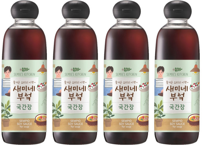 샘표 새미네부엌 국간장, 830ml, 4개