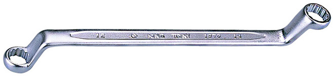 KING TONY 金統立 專業級工具 75°雙梅扳手 KT19700607 6 x 7mm 銀色, 1支
