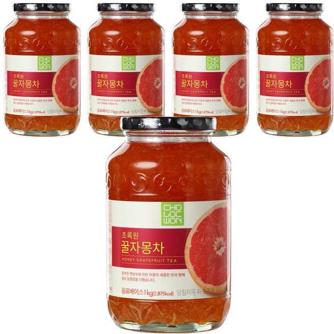 초록원 꿀자몽차, 1kg, 1개입, 5개