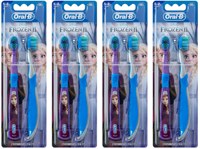 오랄비 스테이지스 어린이 칫솔 3단계, 프로즌, 4개, 2개입