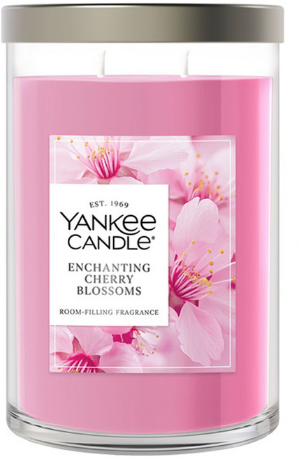 양키캔들 시그니처 라지 캔들, 인챈팅 체리 블로썸, 567g, 1개
