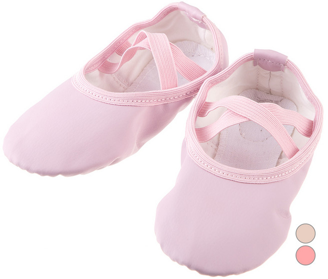 롤리트리 여아용 플레인 가죽 발레슈즈