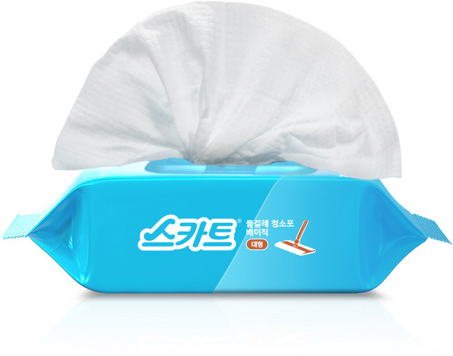 스카트 물걸레 청소포 베이직 30매, 1개