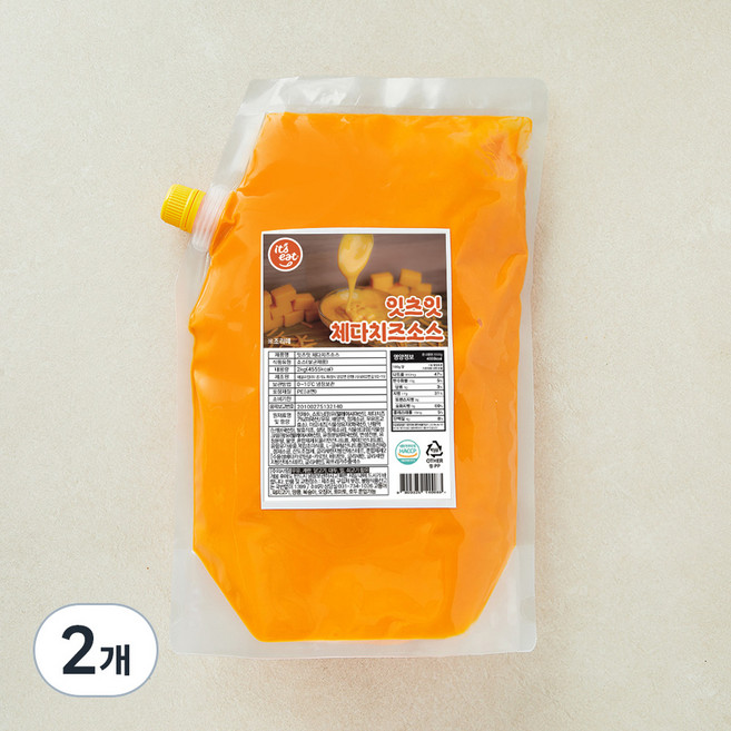 잇츠잇 체다치즈 소스, 2kg, 2개, 1개입