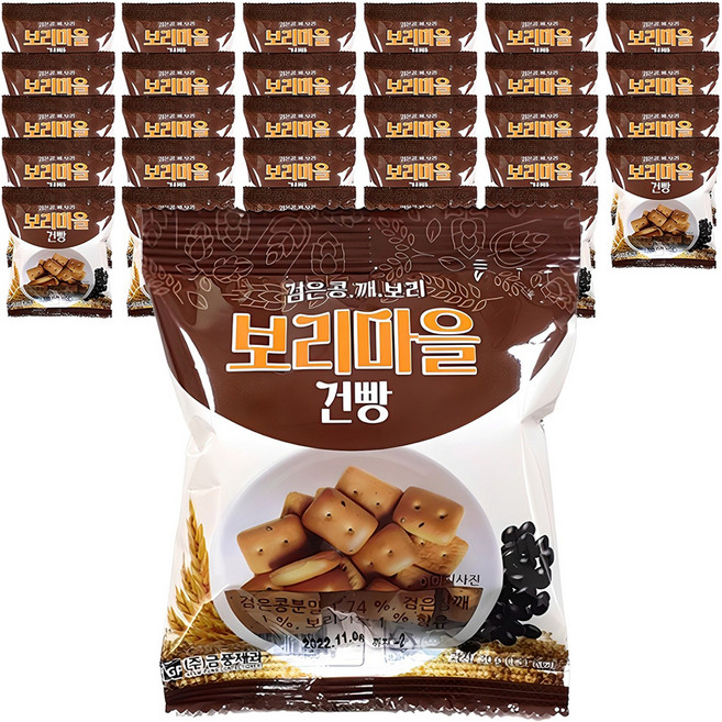 금풍제과 검은콩깨 보리건빵, 30g, 30개