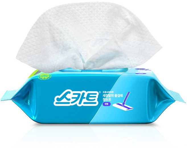 스카트 도톰 촉촉한 세정탈취 물걸레 청소포 25매, 1개