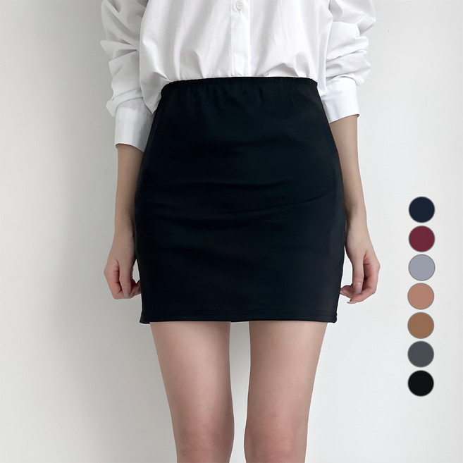 투데이앤룩 여성용 밴딩 데일리 미니스커트