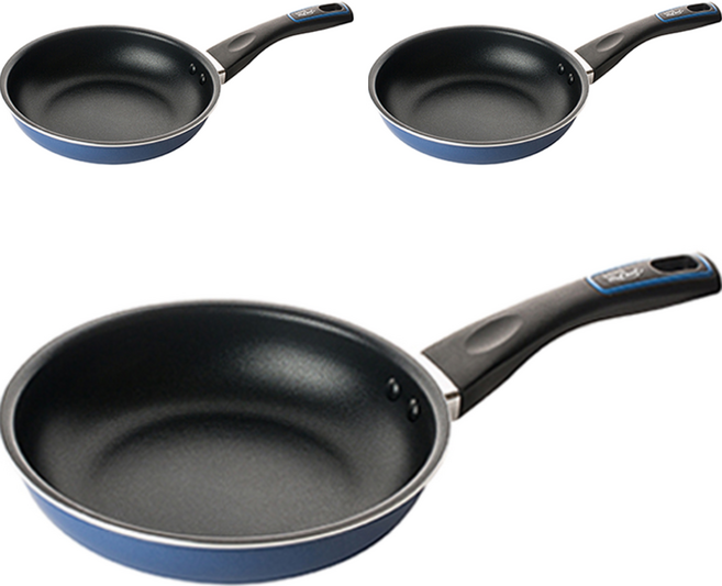 마이셰프 퓨어 라이트 프라이팬 애쉬블루, 24cm, 3개