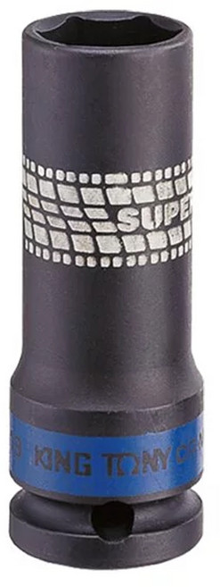 KING TONY 金統立 專業級工具1/2'DR.公制六角氣動特薄長套筒 KT441521M, 1個