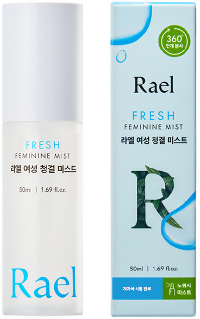 라엘 여성용 청결 미스트, 1개, 50ml
