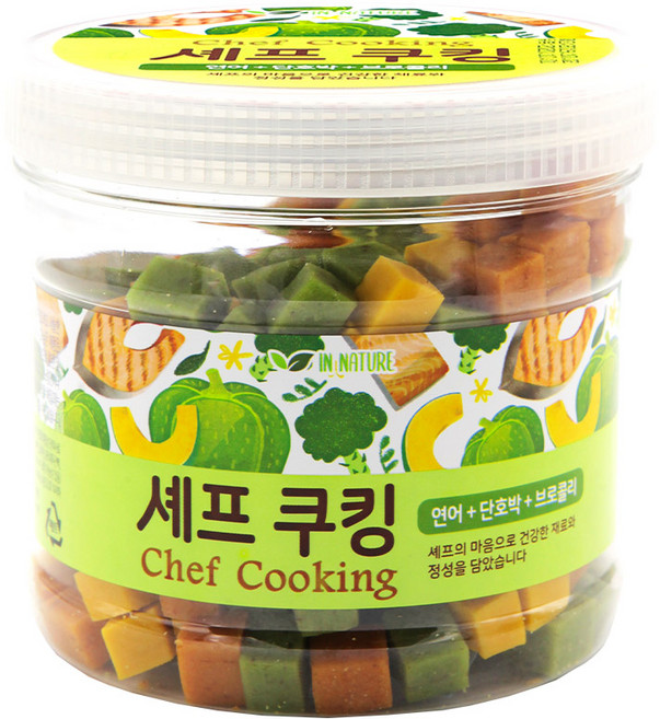 퍼피아이 강아지 셰프쿠킹 간식, 혼합맛(연어/단호박/브로콜리), 400g, 1개