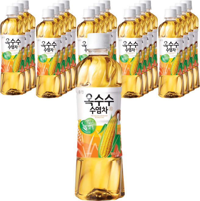 웅진 옥수수수염차 음료, 500ml, 20개