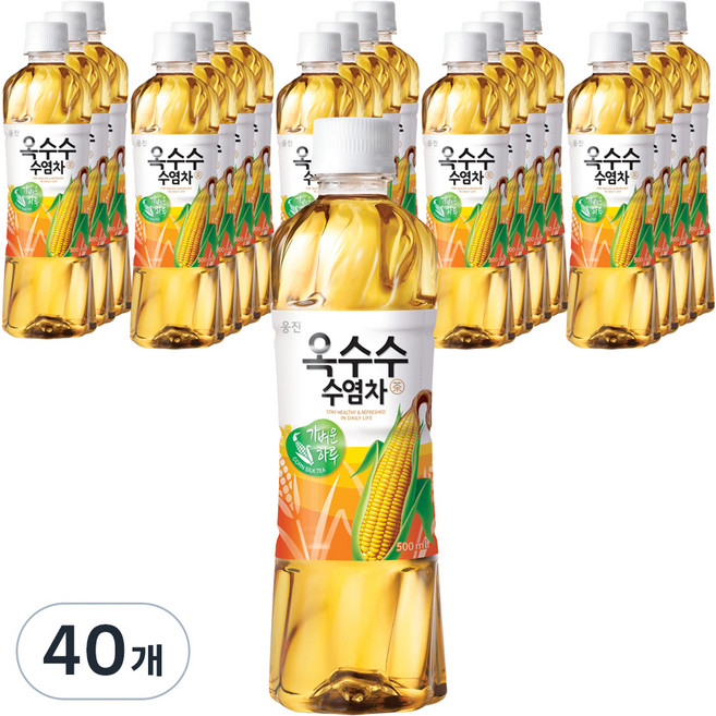 웅진 옥수수수염차, 500ml, 40개