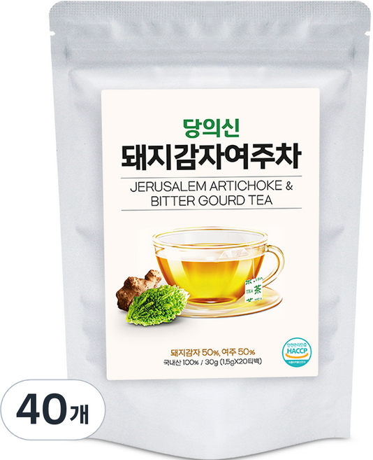 당의신 돼지감자여주차, 1.5g, 40개, 20개입
