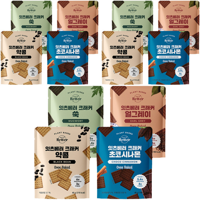 잇츠베러 크래커 파티 4종 세트, 180g, 3세트