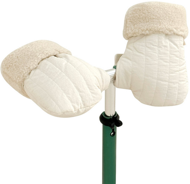 마이리틀데이지 유아용 킥보드 장갑 핸드머프 양손 세트, 아이보리, 1세트