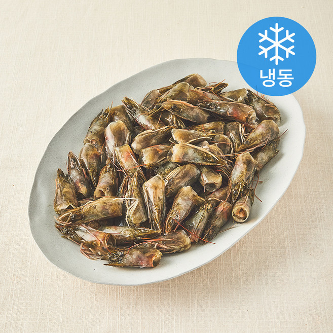 살맛나요 무항생제 인증 새우머리 육수 튀김 구이용 (냉동), 1kg, 1개