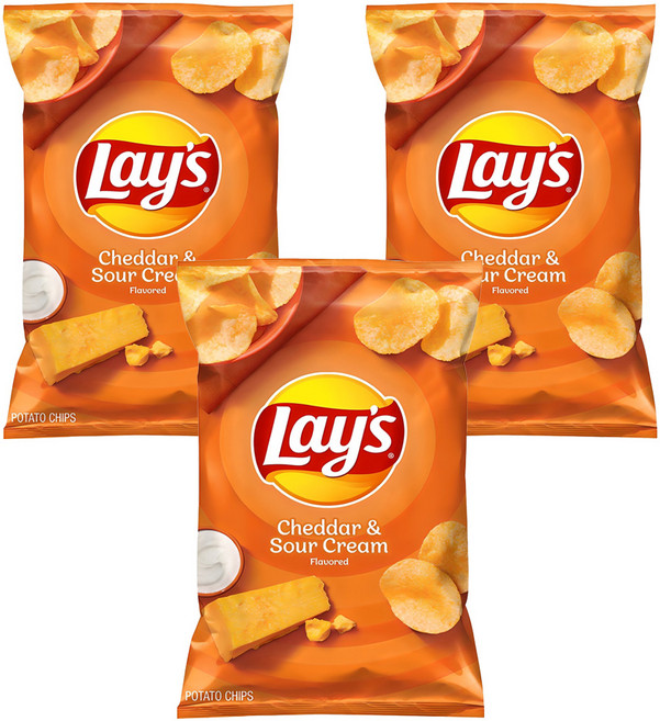 레이즈 체다 앤 사워크림 감자칩, 184.2g, 3개