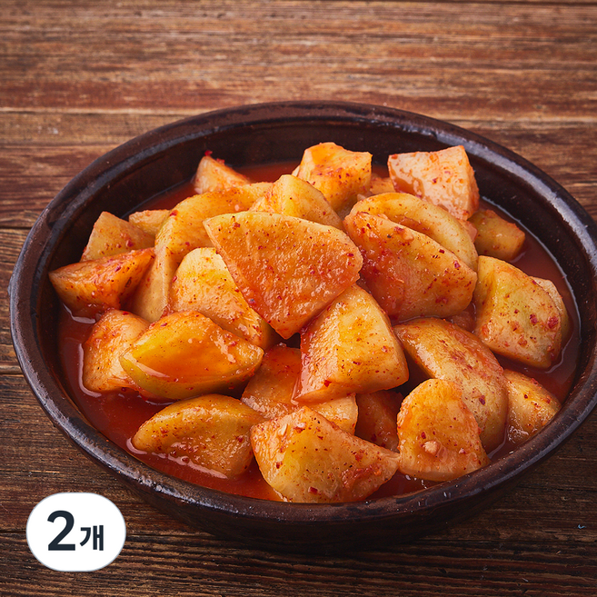 모산김치 갓담근 석박지, 3kg, 2개