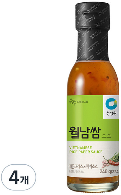 청정원 월남쌈 소스, 240g, 4개