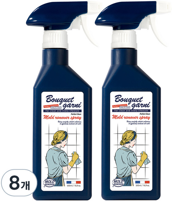 부케가르니 퍼펙트 클린 곰팡이 제거제, 8개, 500ml